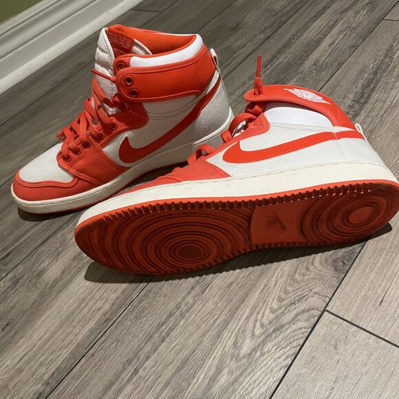 Air Jordan 1 KO “Syracuse” Orange Mens Size 10 Shoes - Picture 2 of 4